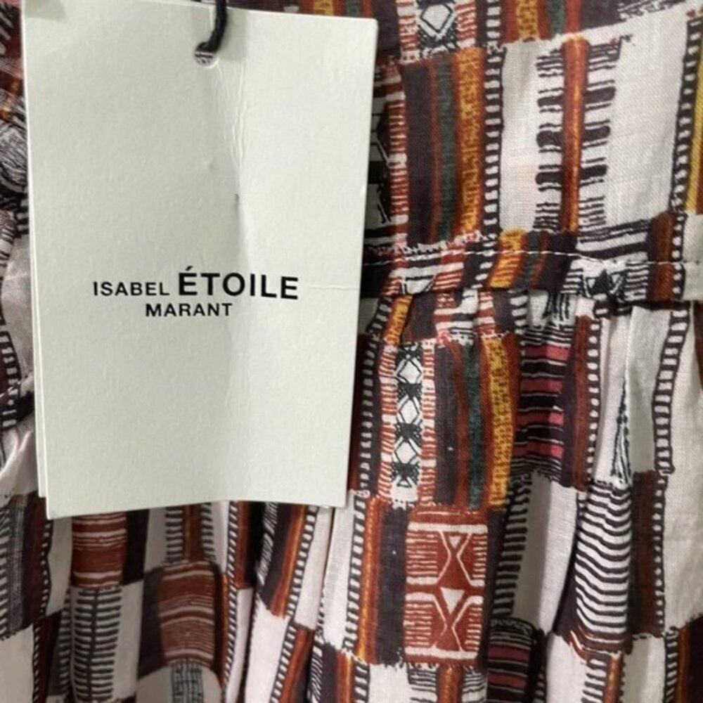 Isabel Marant Geometric Patterned Jumpsuit Black, White, Brown - Picture 7 of 8